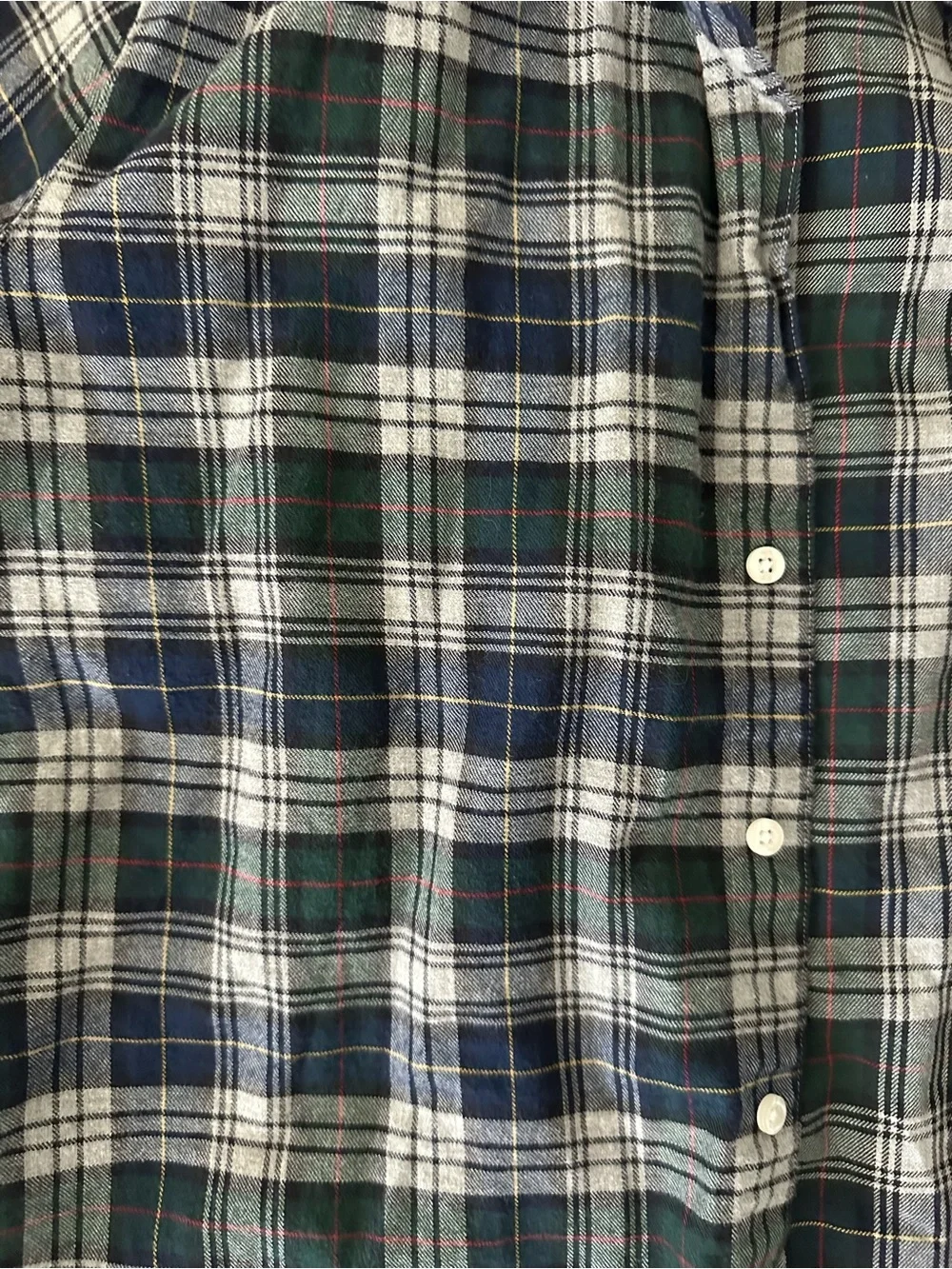 Frank & Eileen Women’s Eileen Relaxed Blue and Green Plaid Button-Up Shirt